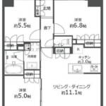 グランフォーレ竹ノ塚502間取図