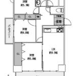 ビューコート金町201間取り