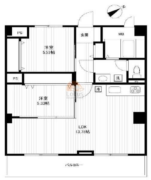 ニュー両国ダイヤハイツ803の間取（3LDK）