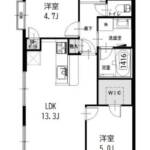 ライオンズマンション世田谷馬事公苑501間取り