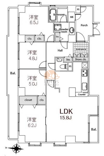 ライオンズステーションプラザ大島701間取図