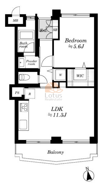 マンションニュー恵比寿509間取図