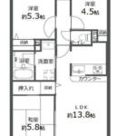 ダイアパレス北綾瀬２204間取り