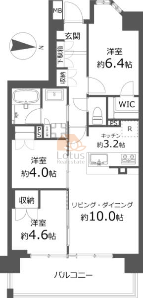 レーベン北小岩ディスカバリー１405間取図