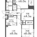 レーベンハイム西新井アイン803間取図