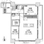 ダイアパレス御苑前502間取り