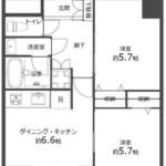 豊栄新都心マンション703間取り