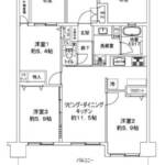 ライオンズマンション木場公園第２202間取り