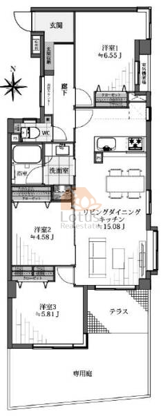 ライオンズガーデン阿佐ヶ谷106間取図