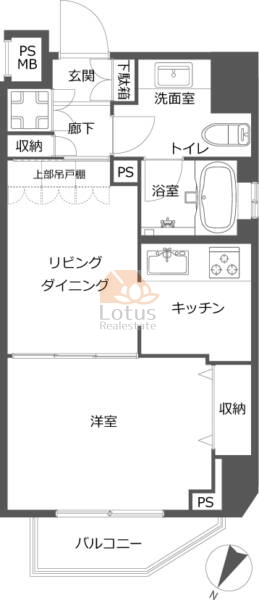 ブライズ西五反田402間取（1LDK）