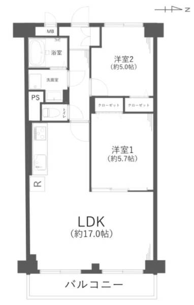 大森海岸ハウス105間取図