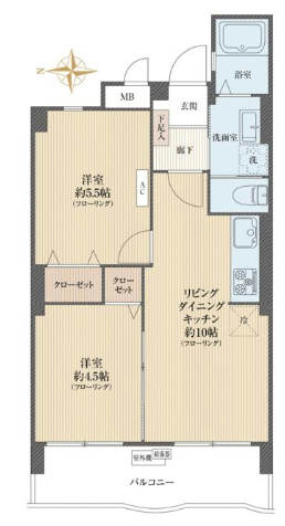 グリーンパーク亀有3階間取図