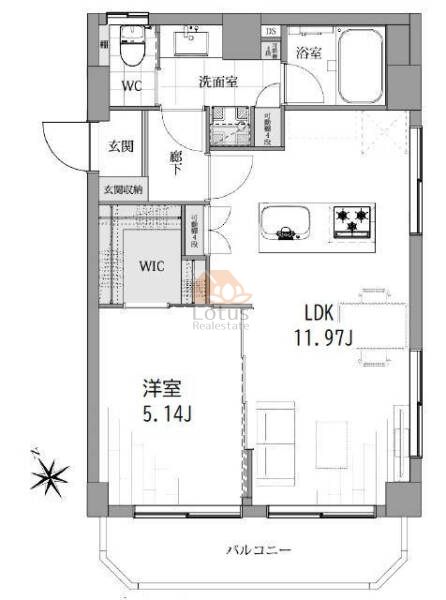 西荻ニュースカイマンション601間取図