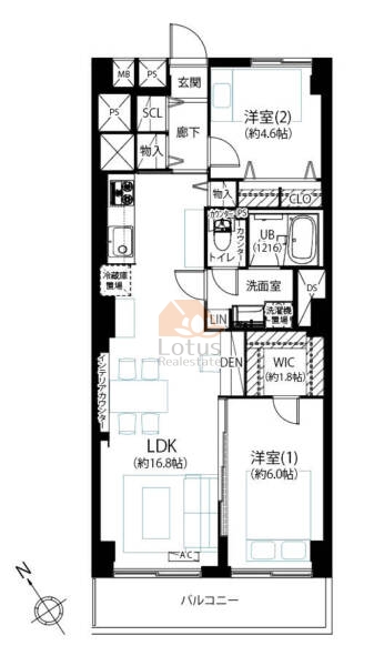 ソフトタウン小島町205間取図