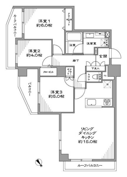 コスモ向島803間取図