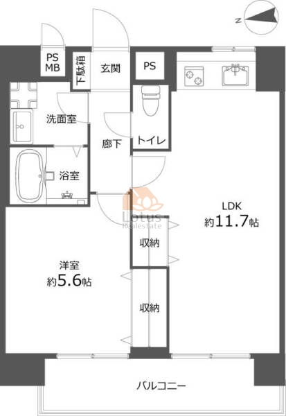 ライオンズマンション練馬709間取図