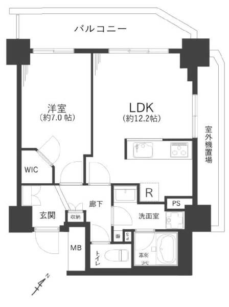 グローリオタワー巣鴨1001間取図