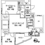 ライオンズマンション東十条第３407間取り