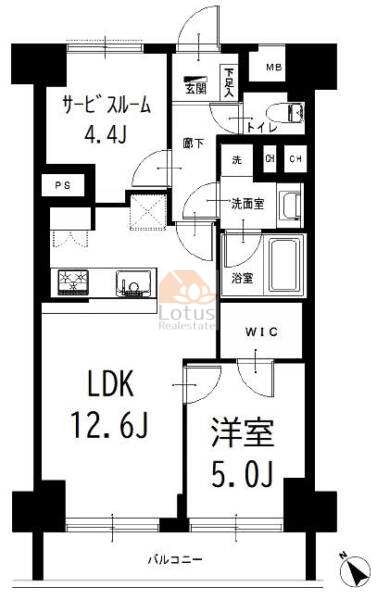 南阿佐谷ハイツ403間取図