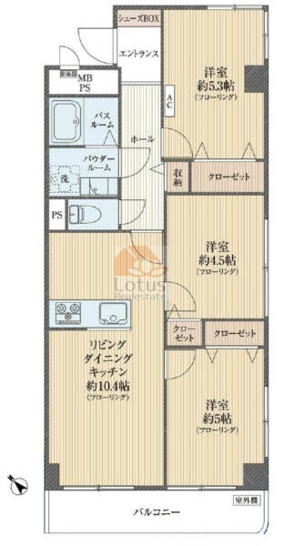 クレール金町6階間取図