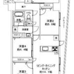 ジェイパーク赤羽1304間取り