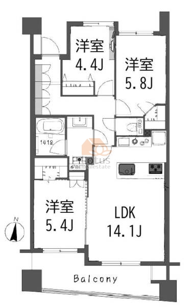 グローリオ木場公園305間取図