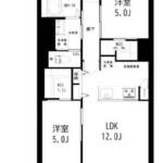 東建第２上町マンション201間取り