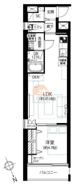 日神デュオステージ荻窪310間取図