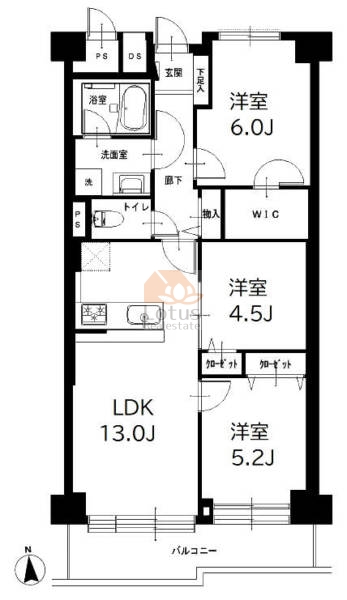 フジタ関口マンション603間取図