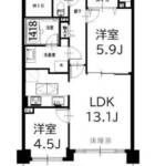 クレストフォルム西葛西パークサイド102間取図