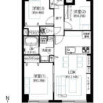 エクレール北千住503間取図