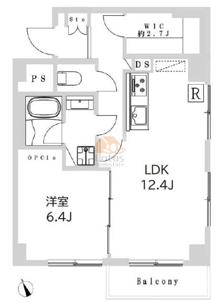 向島リリエンハイム701間取図