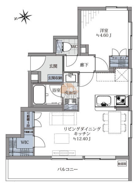 ワールドパレス成城304間取図