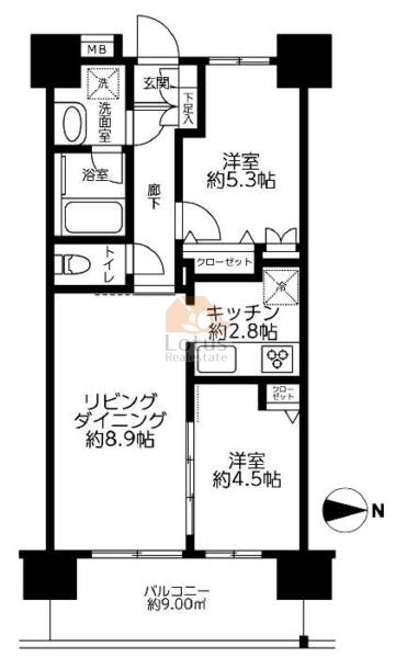 グランウィッシュ浅草イースト203間取図