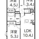 ニックガーデンステイツ白鳥4階間取図