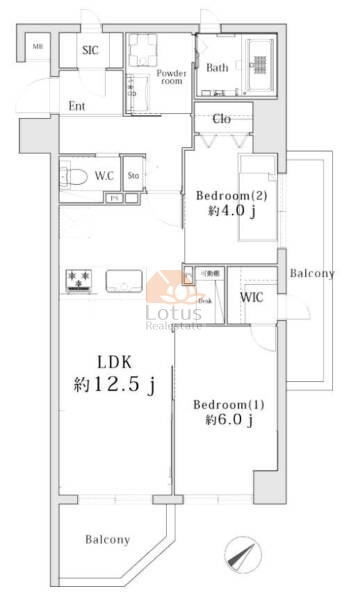 プラーティノ南大井305間取図