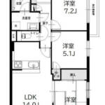 北葛西パークホームズ207間取図