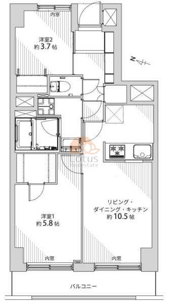 パレドール目白604間取図