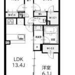 ロイヤルタワー木場公園402間取図