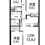 常盤台第２ローヤルコーポ403間取図