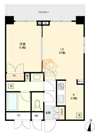 パレステュディオ広尾11階間取図