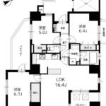 プレシャスコート中葛西1001間取図