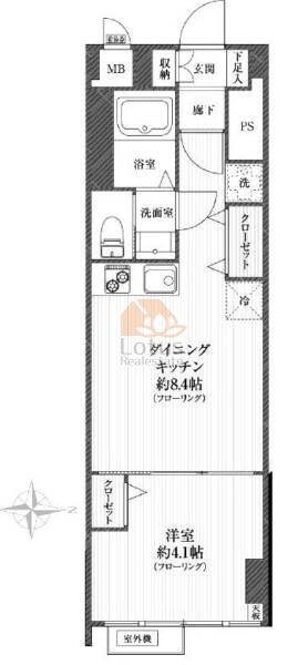 早稲田永谷マンション間取図