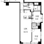 グローリア初穂小豆沢403間取図