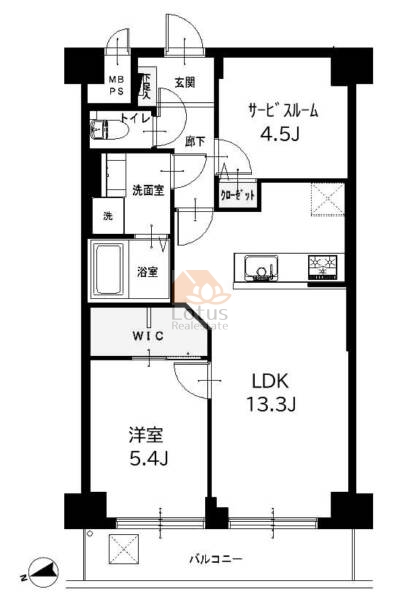 ファミネス大森402間取図