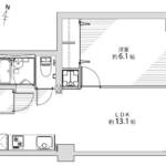 ワコー第９梅田マンション403間取り