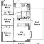 ライフピア新宿中落合606間取図