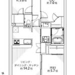 モアクレスト荒川公園206間取図