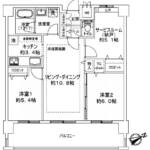 クレストフォルム上野グランステージ604間取り