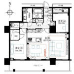 ブリリアタワー大崎2806間取図